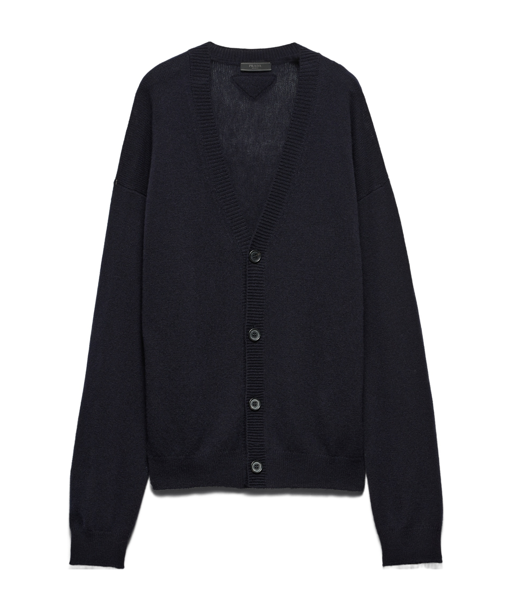 Prada Cashmere Cardigan In Blue