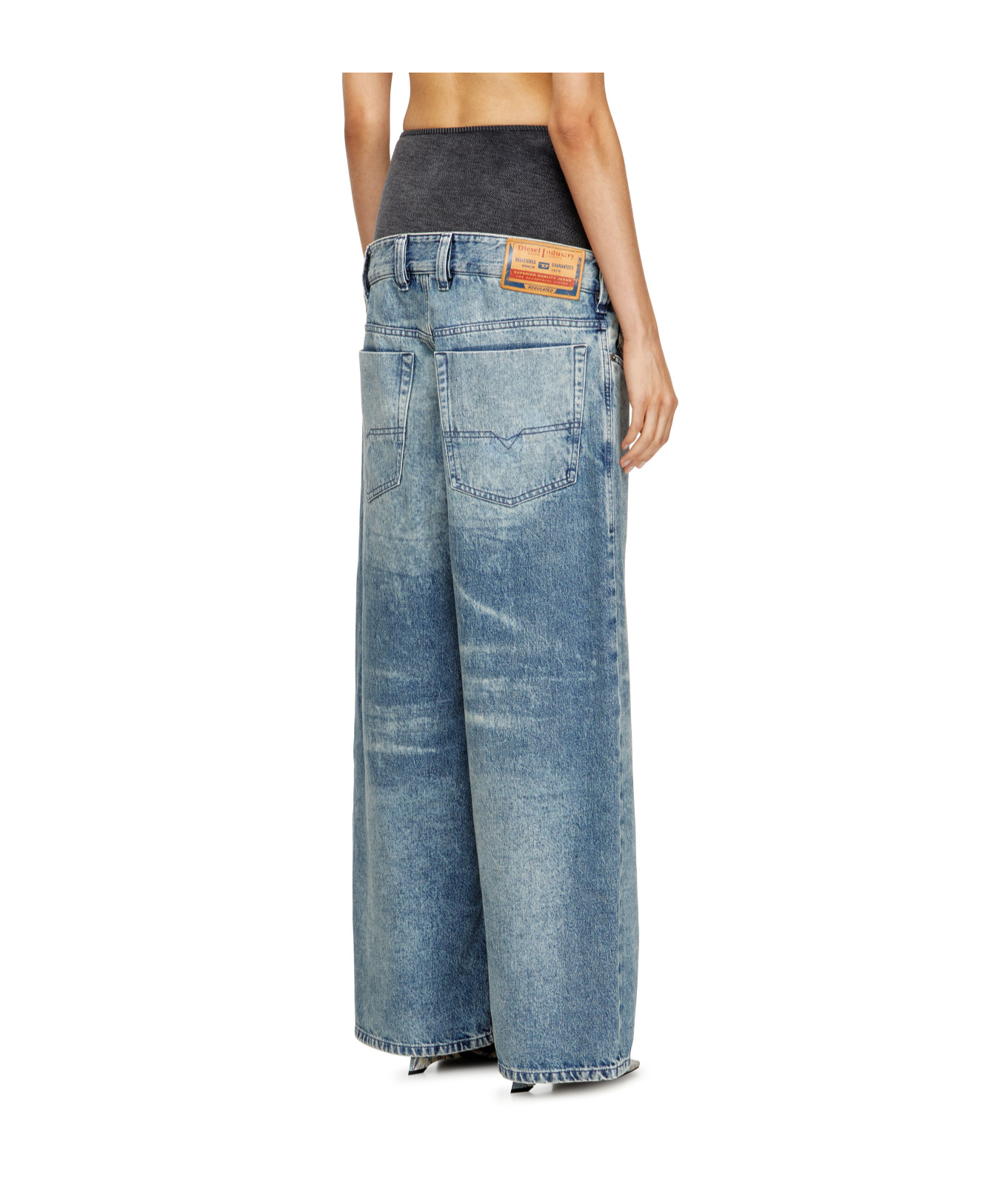 Diesel Acid-wash Jeans In Blue