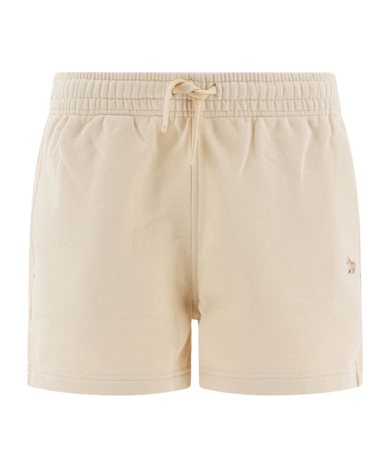 Shop Maison Kitsuné Baby Fox Shorts In Nude