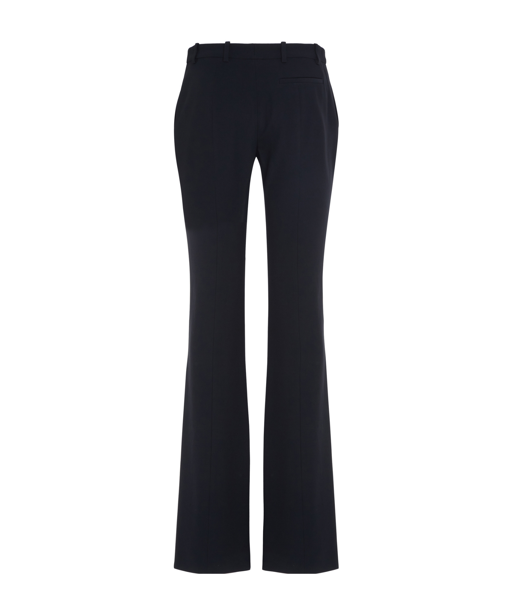 Alexander Mcqueen Casual Flared Leg Trousers With Belt Loops In Black