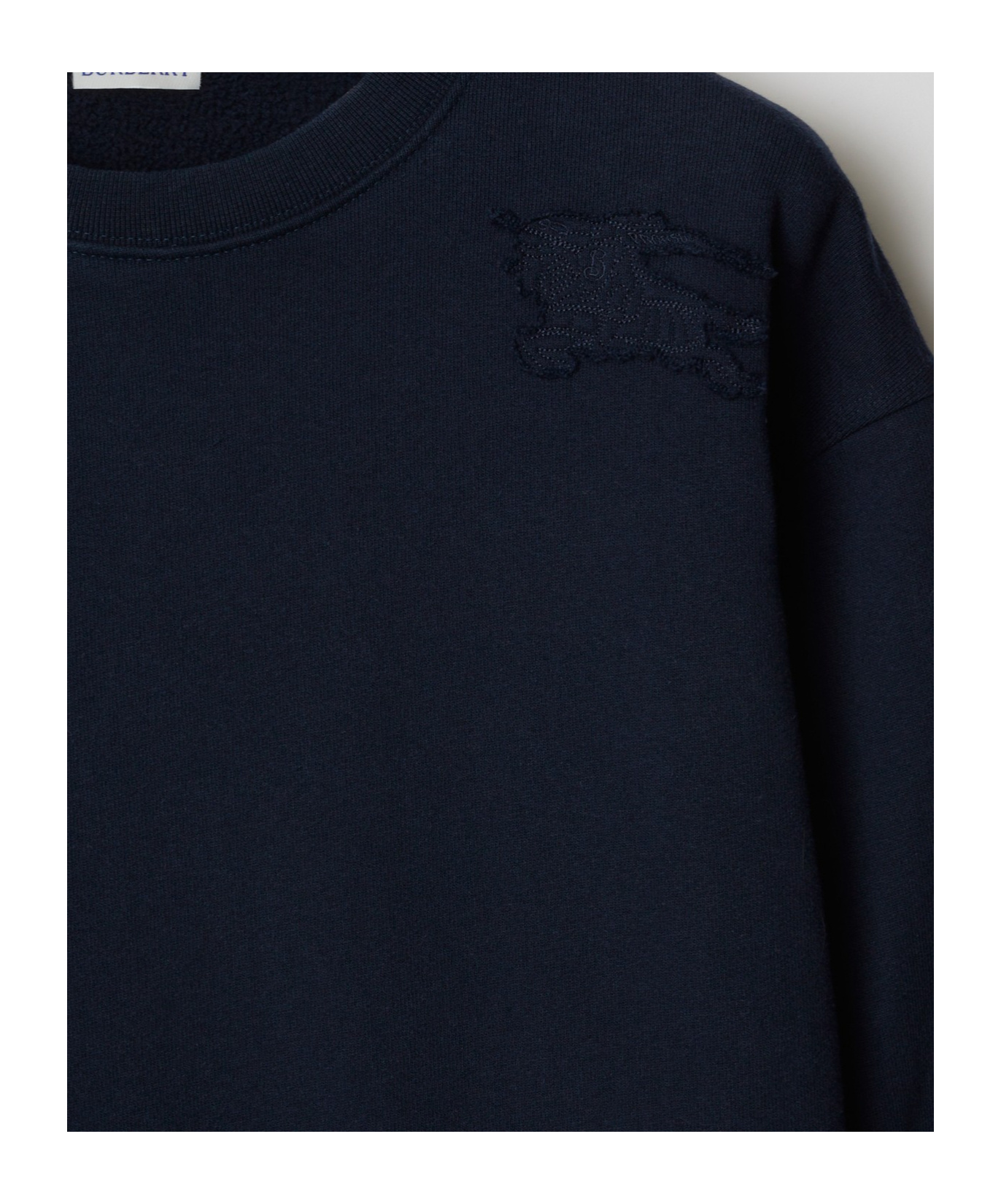 Burberry Suéter Con Escote Barco - Azul In Black