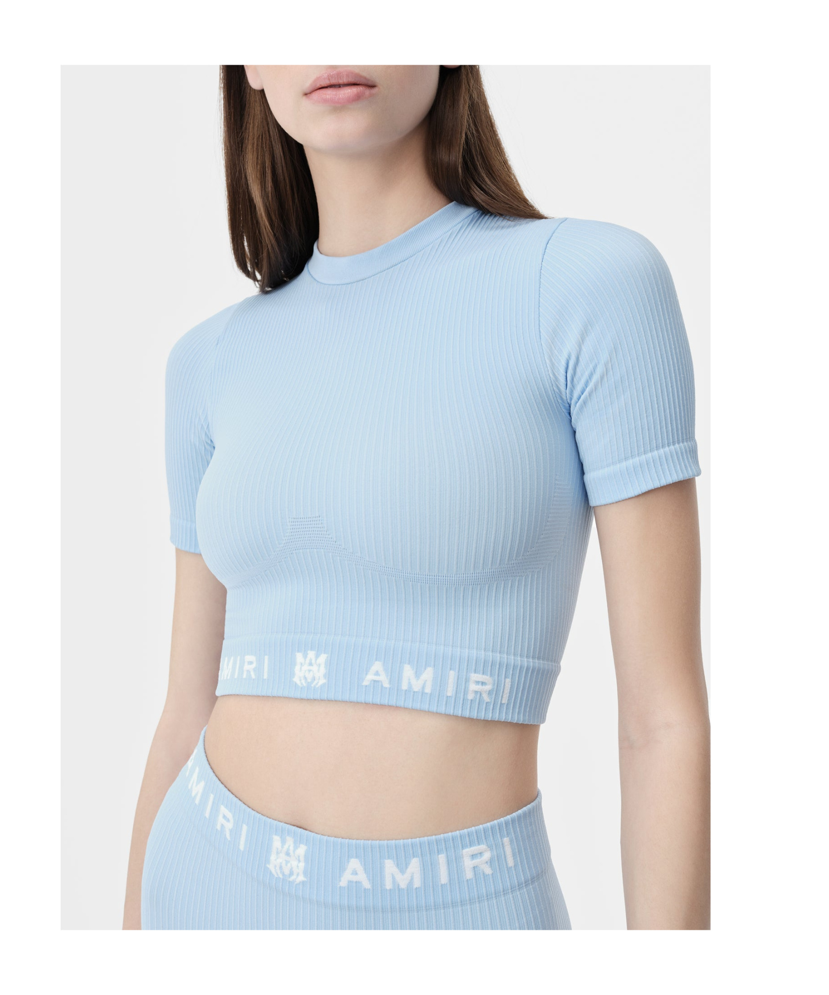 Amiri Short-sleeved T-shirt In Blue
