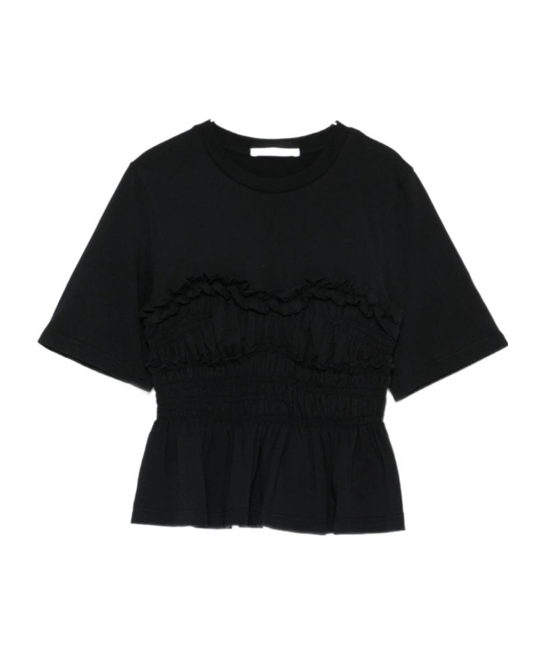 Cecilie Bahnsen Short-sleesleeved T-shirt In Black
