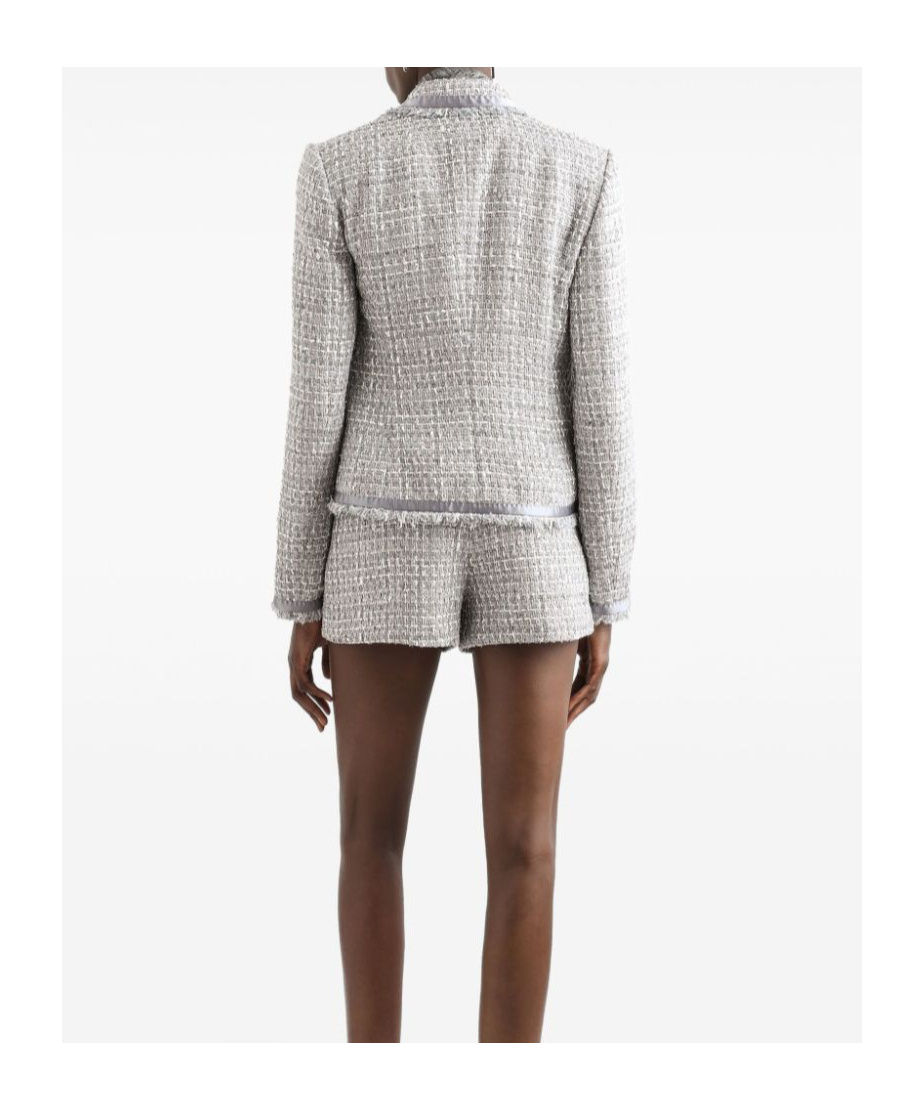 Dolce & Gabbana Dolce&gabbana Women Jacket In Grey Lamé Bouclé