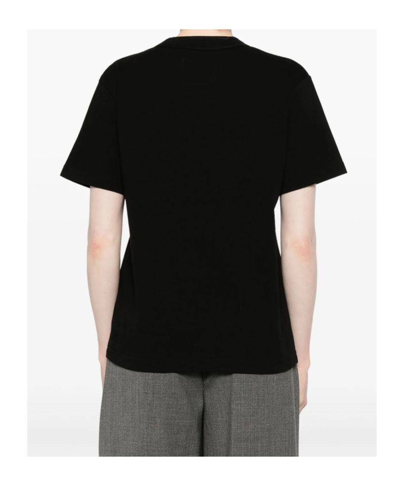 Shop Sacai Short Sleeve T-shirt In Black