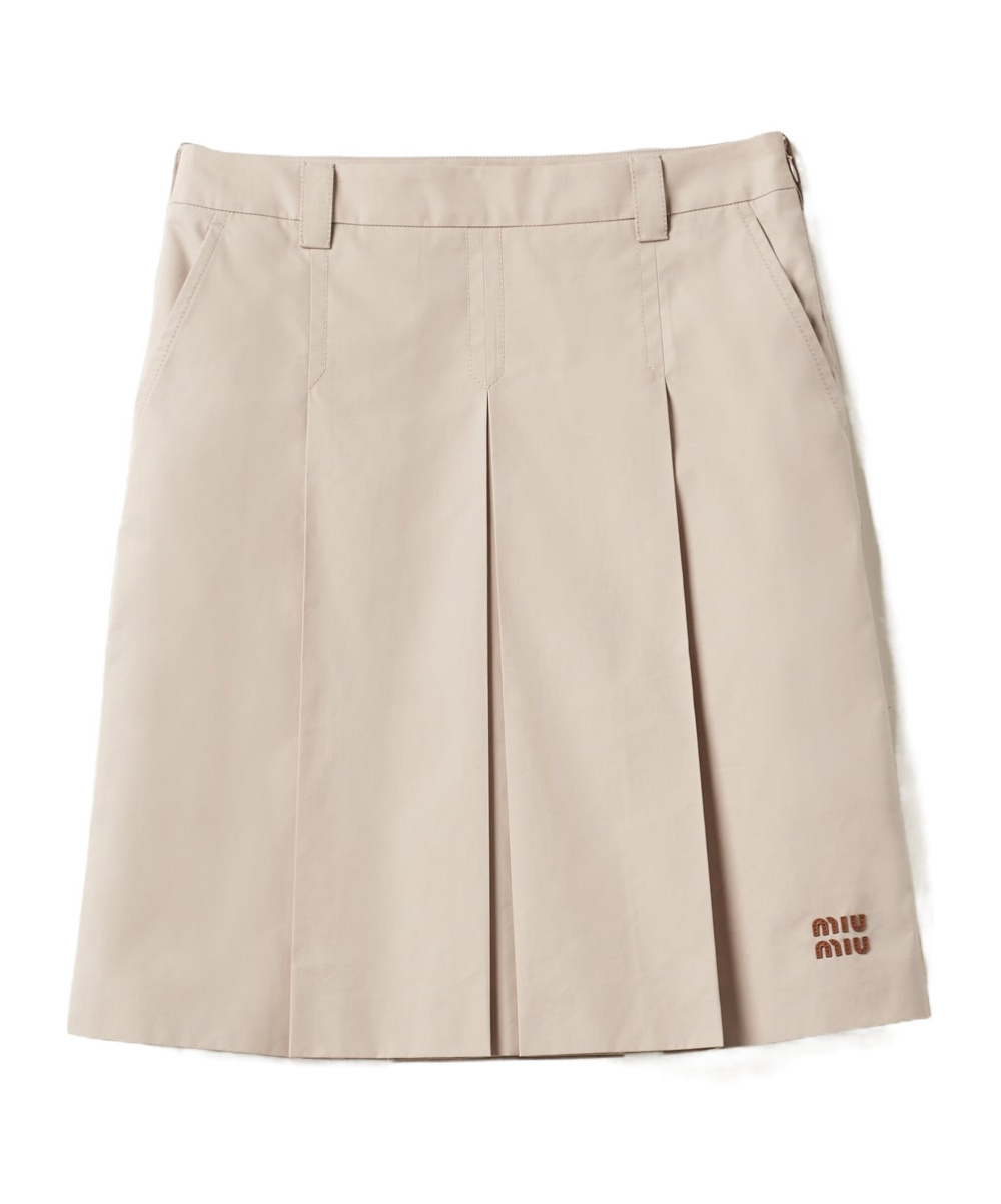 Miu Miu Miumiu Women Gonna Pieghe In Nude