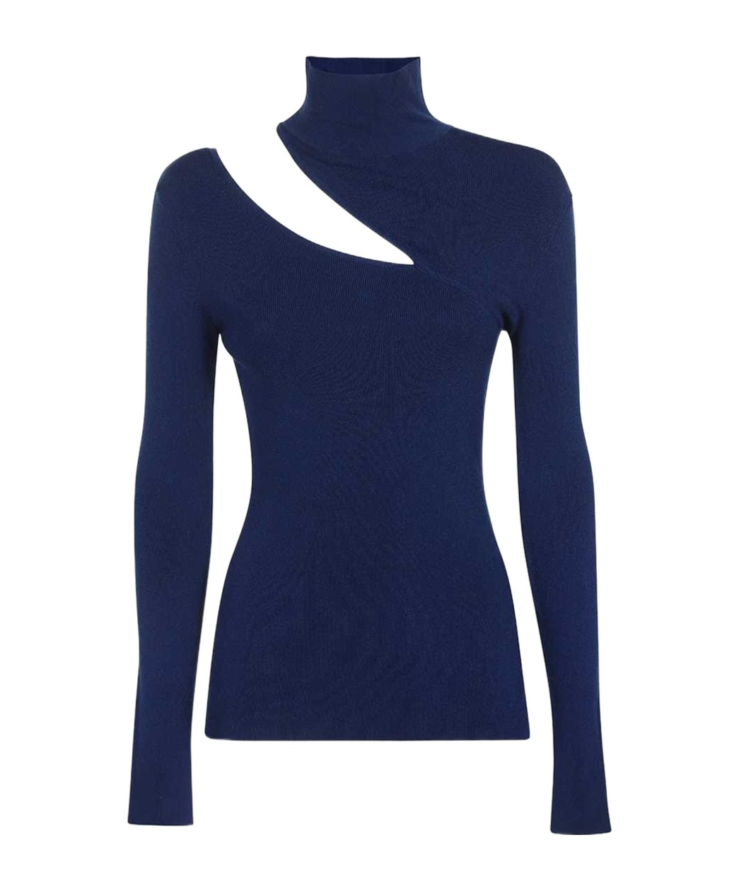 Dondup Knitted Viscosa-blend Top In Blue