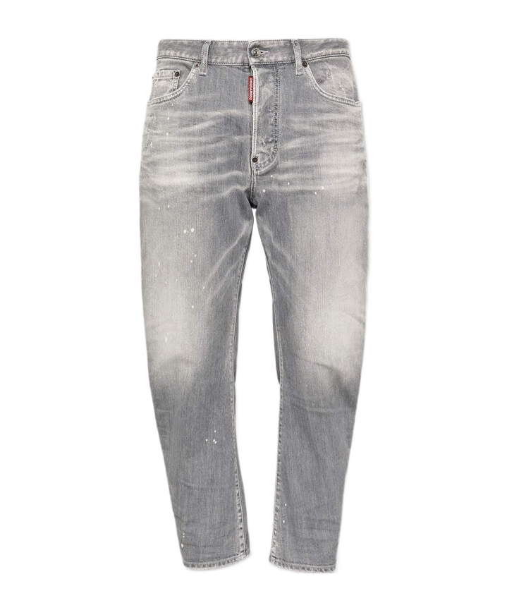 Dsquared2 Grey Denim With Faded Effect In Gray