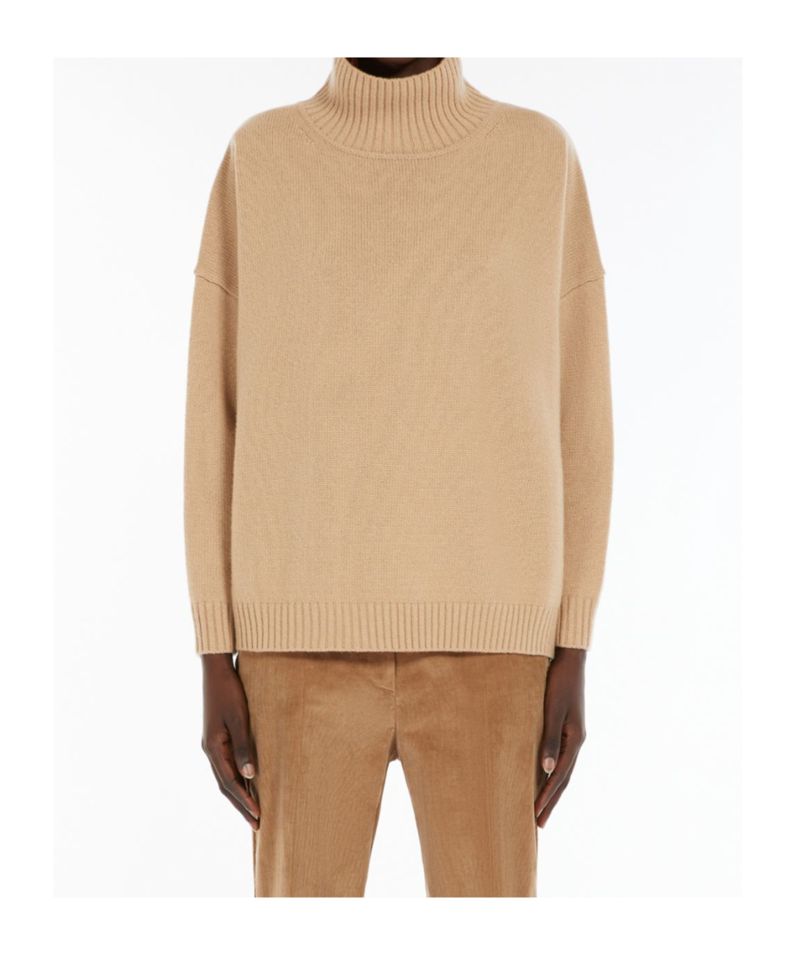 Weekend Max Mara Long-sleeved Wool Sweater In Nude