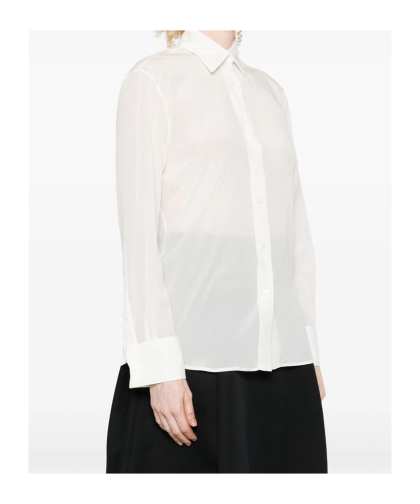 Mazzarelli Button-down Long-sleeved Shirt In White