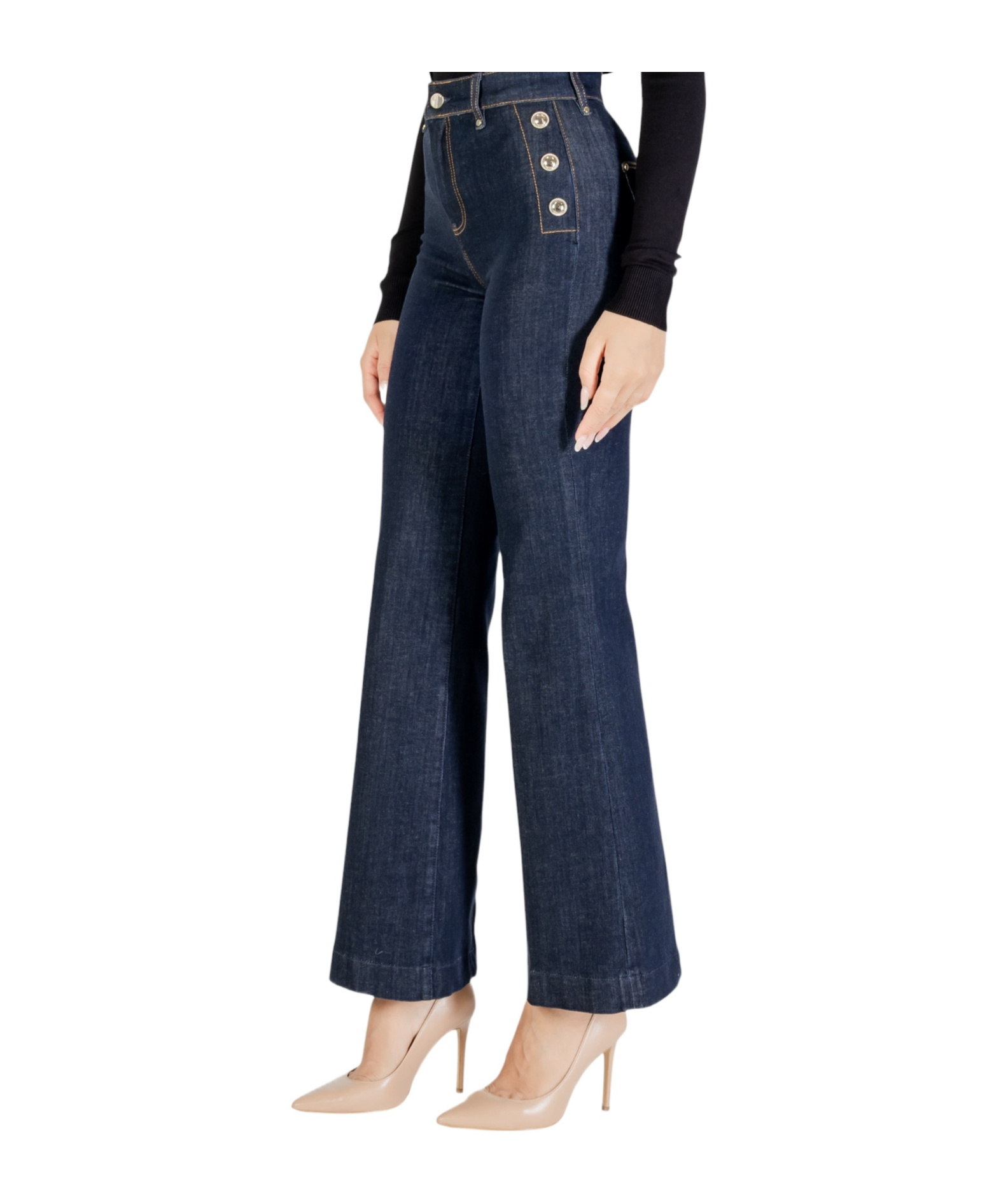 Guess Belt Loop Jeans In Blue