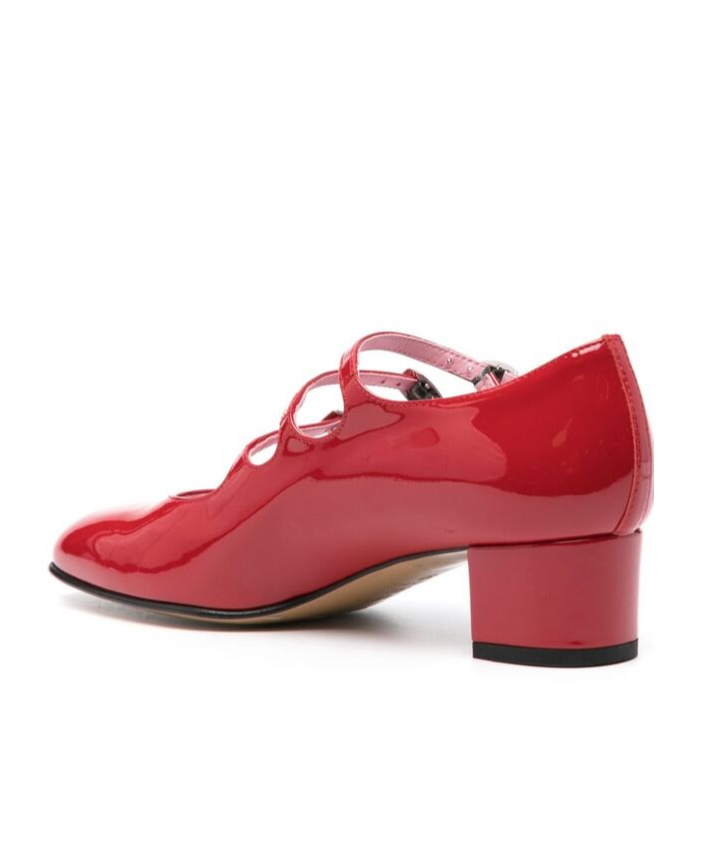 Shop Carel Paris Buckle Mary Jane Shoes In Red