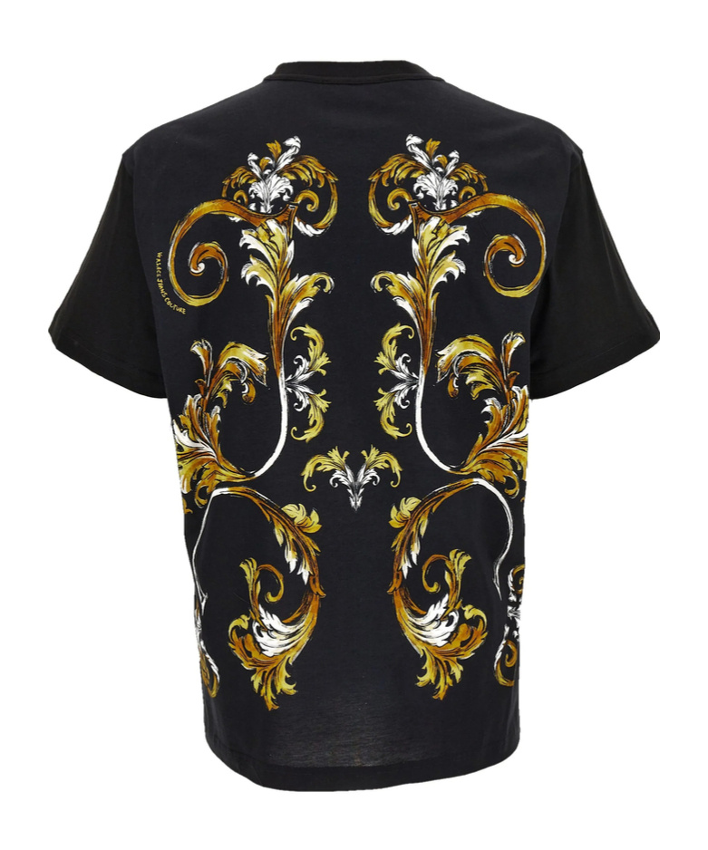Versace Jeans Graphic-print T-shirt In Black