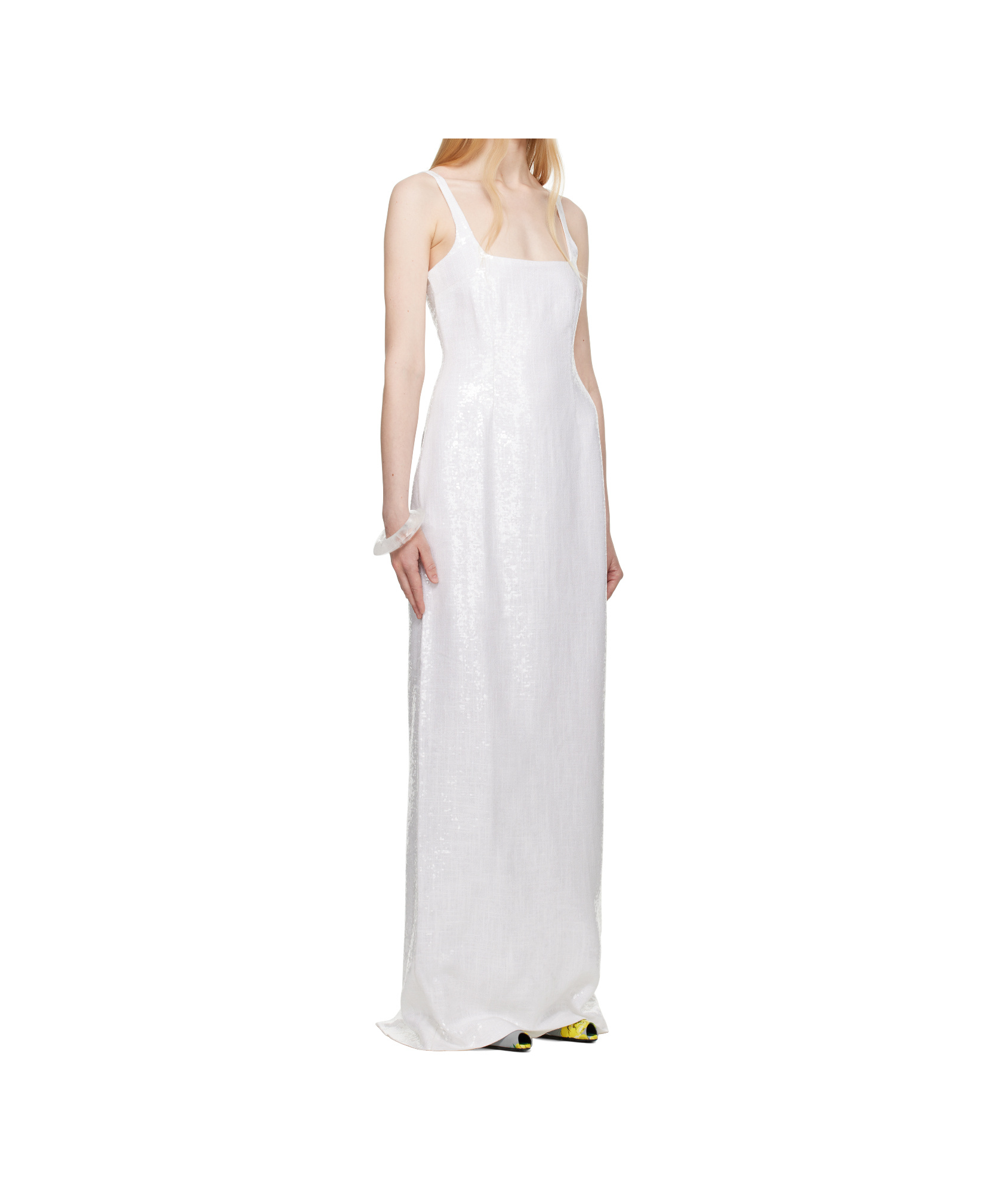 16arlington White Electra Maxi Dress In White