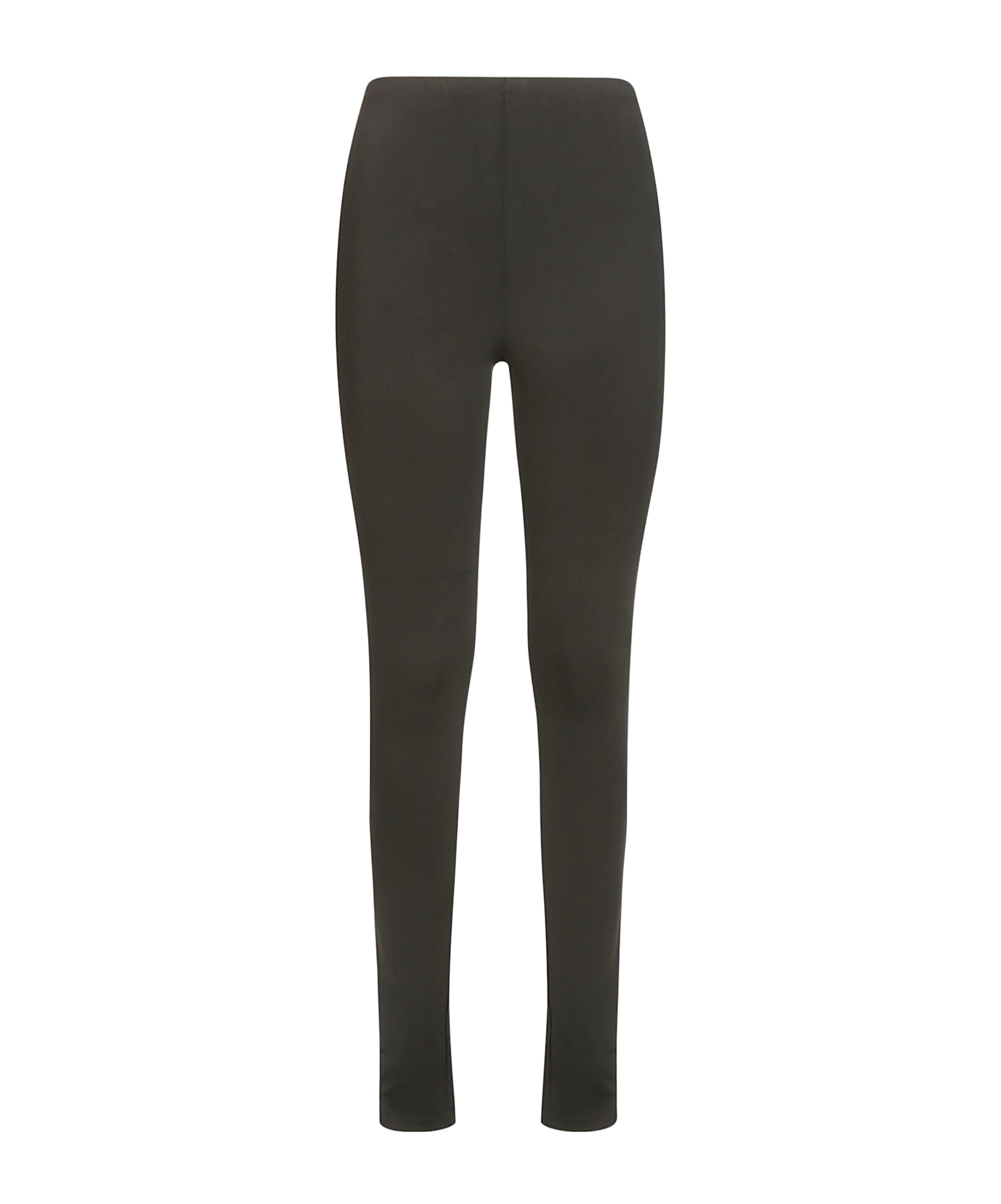 Red Valentino Elastic Waist Leggings In Black