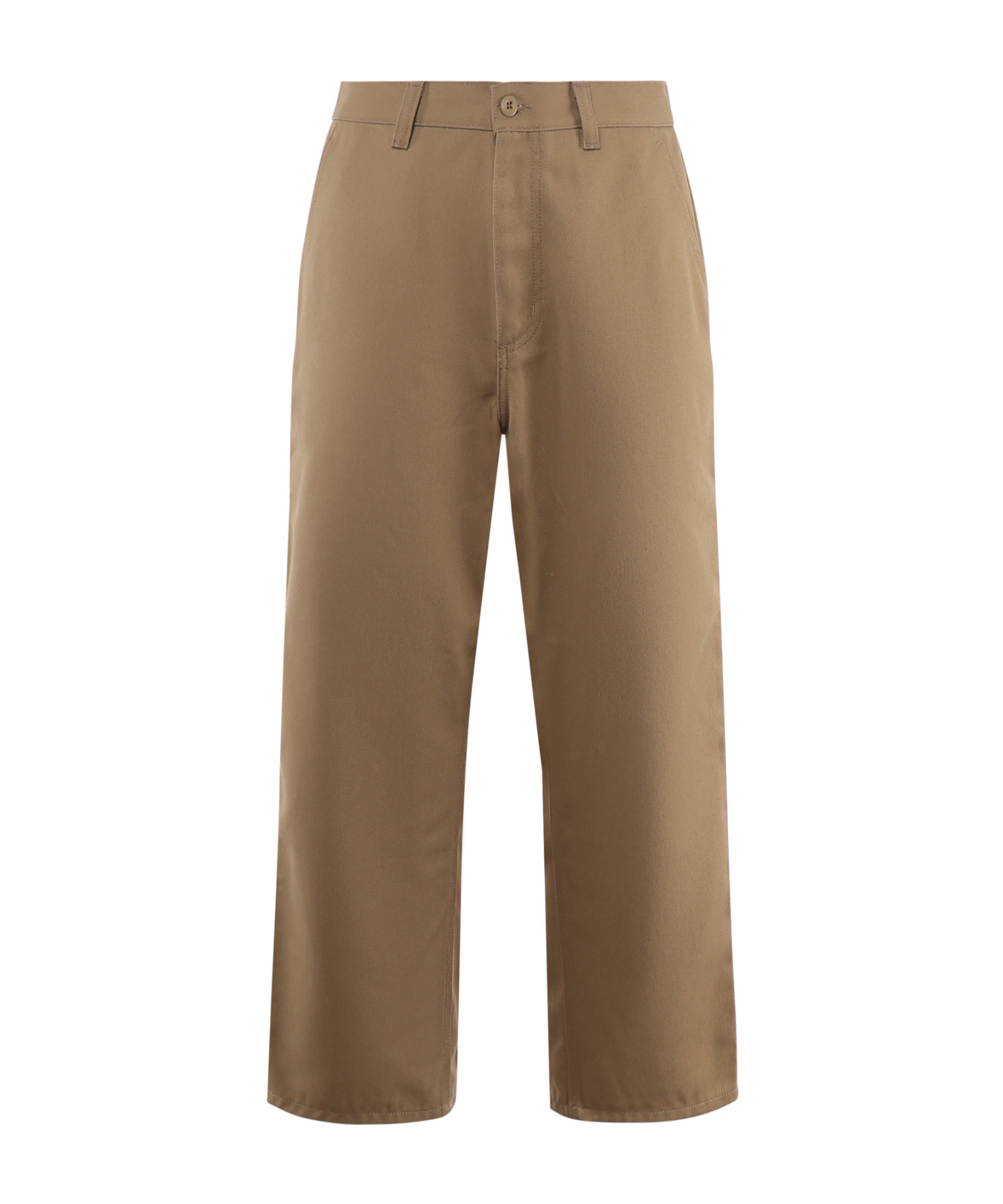 Carhartt Hamilton Organic Cotton Trousers With Knee Patch In Biscuit