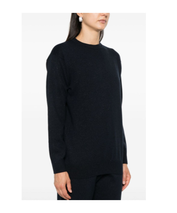 Fabiana Filippi Round Neck Sweater In Black
