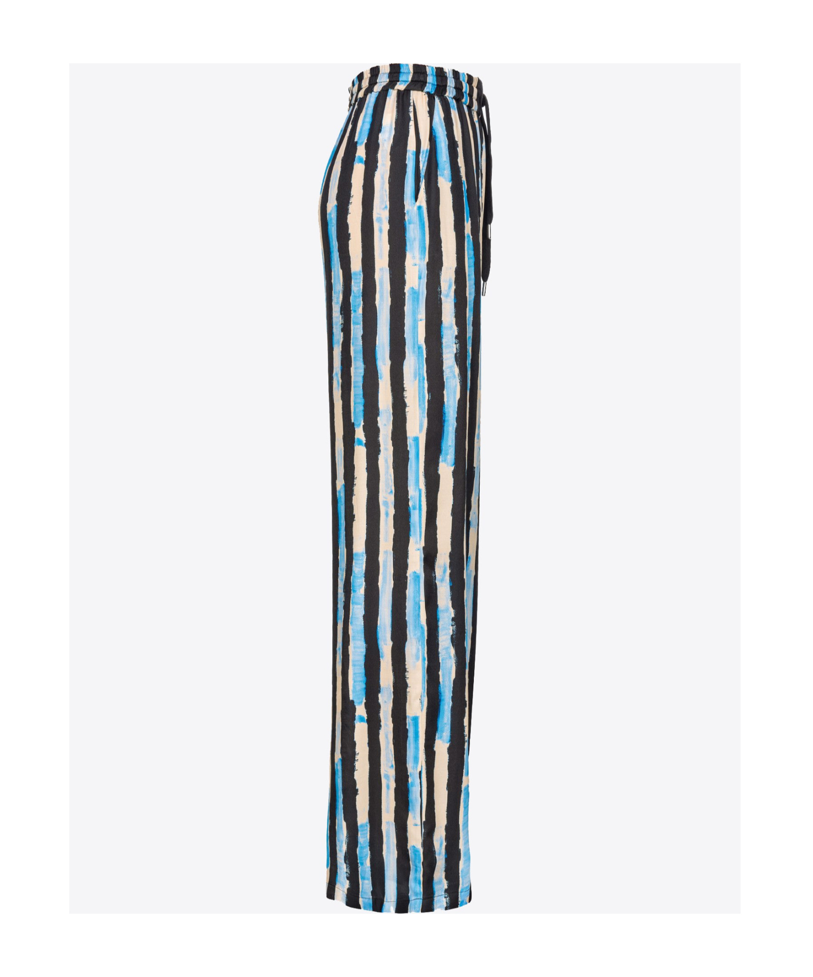 Pinko Striped Drawstring Trousers In Multi