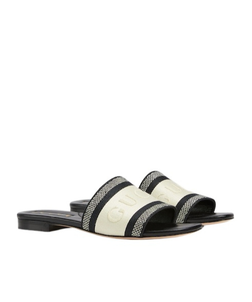 GUCCI WOMEN'S SLIDE SANDAL WITH WEB