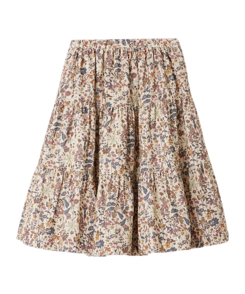 Bonpoint Printed Skirt In Nude
