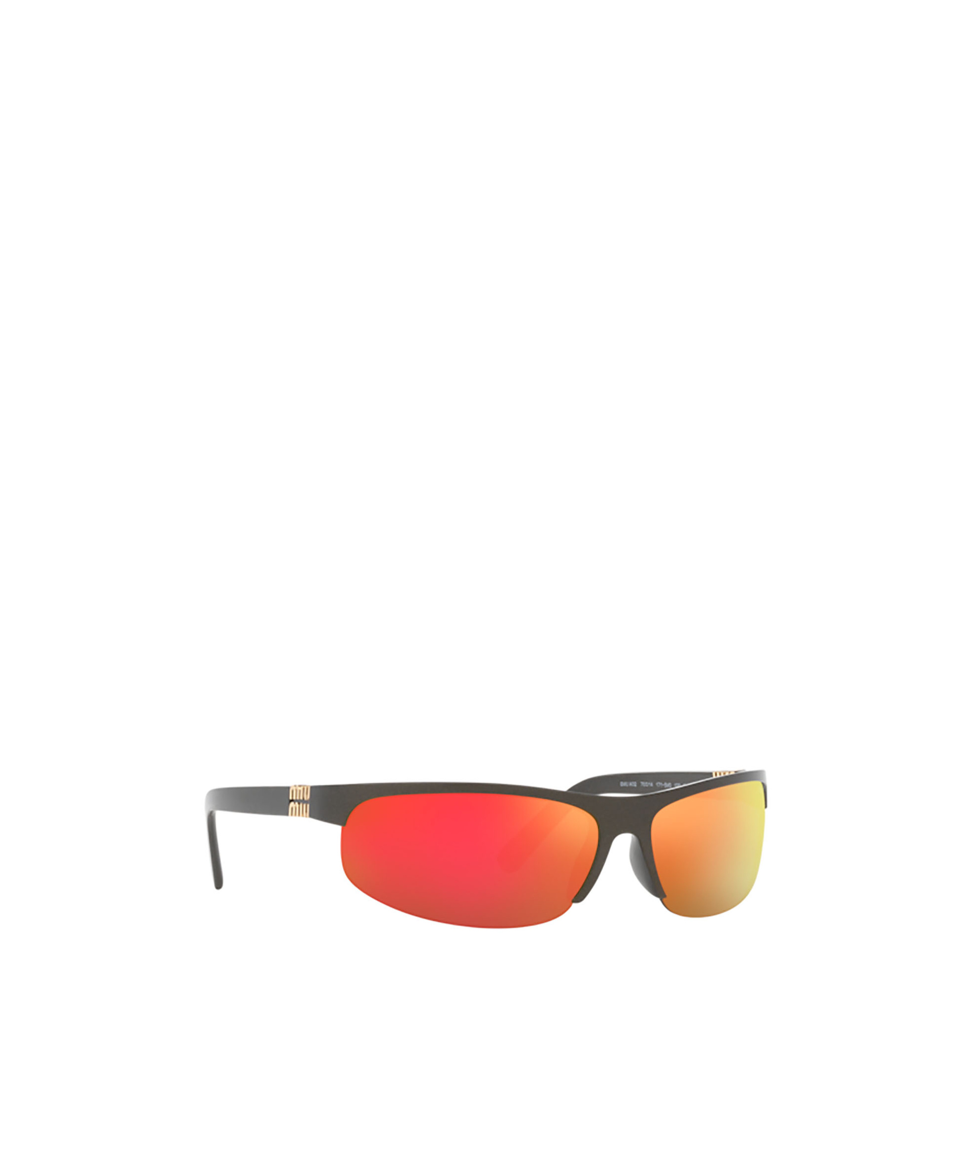 Miu Miu Logo Sunglasses In Orange