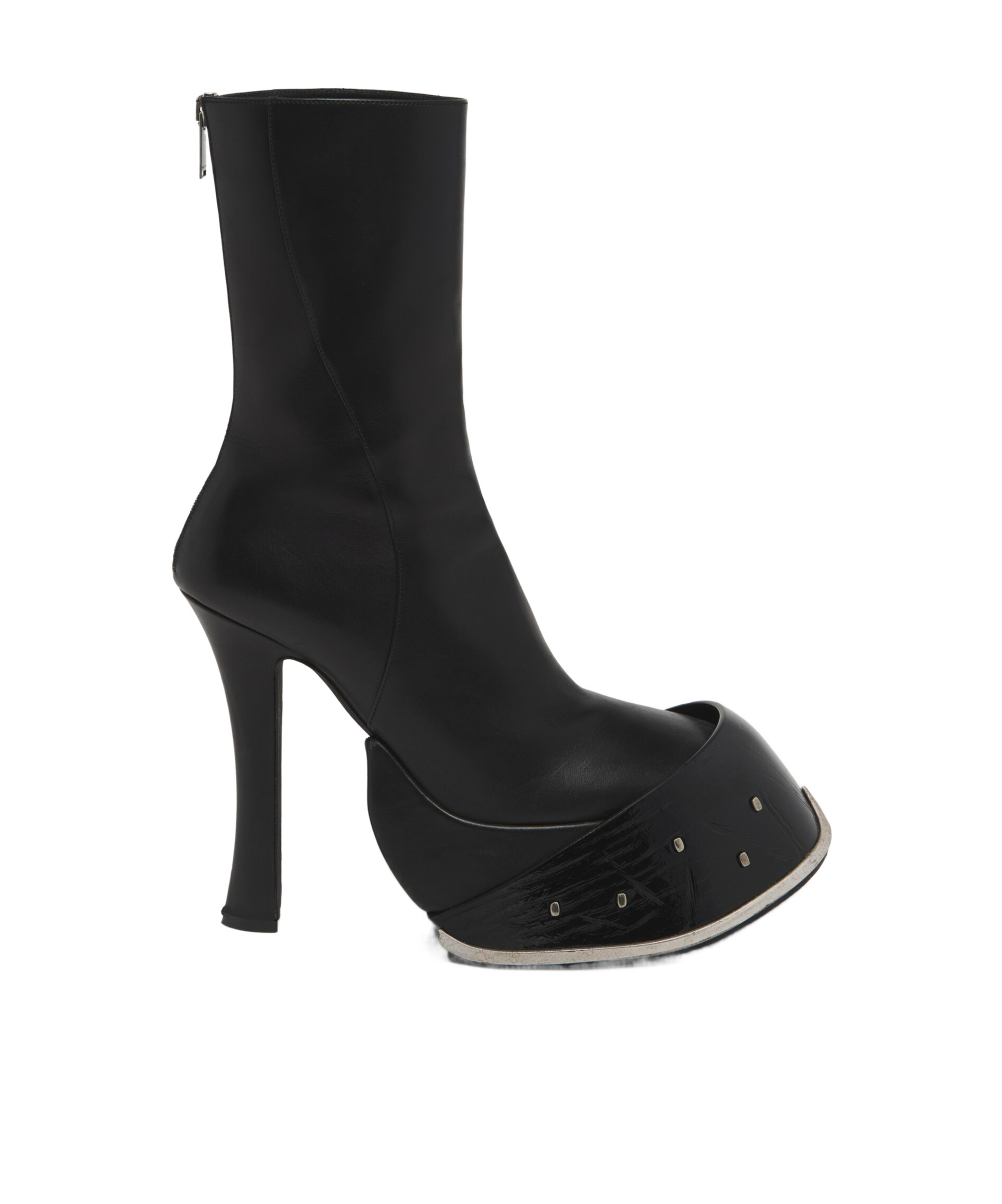 Alexander Mcqueen Clog Style Boots In Black In Black