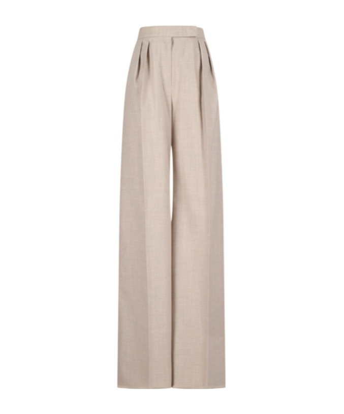 Max Mara Belt Loop Casual Pants In Neutral