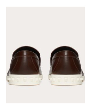 Valentino Garavani Vlogo Signature Slip-on Shoes With Rockstud Details In Black