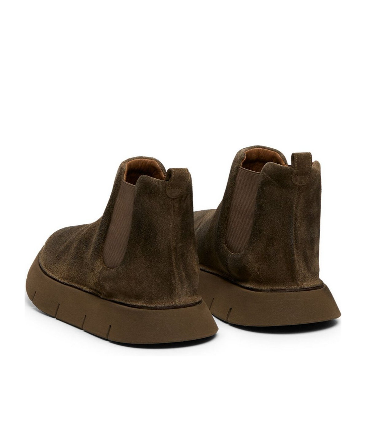 Shop Marsèll Intagliata Suede Boots In Brown