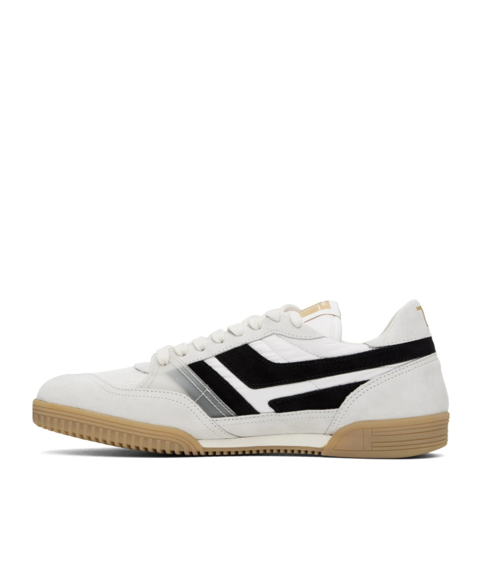 Tom Ford Round Head Lacing Low-cut Casual Sneakers In White