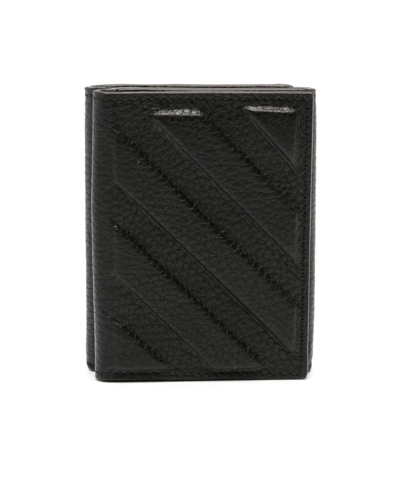 Off-white 3d Diag-stripe Card Holder In Black