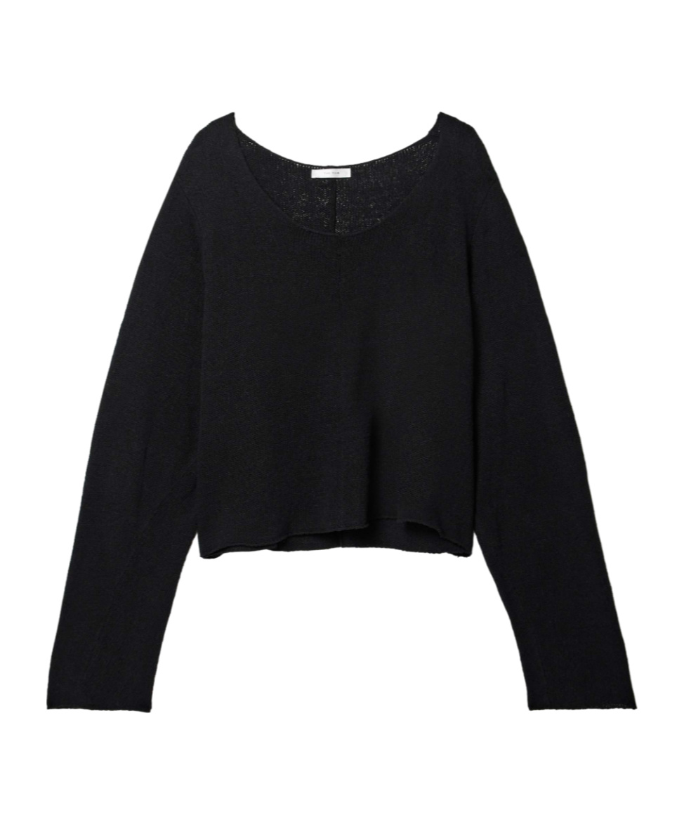 The Row Long-sleeved Sweater In Black