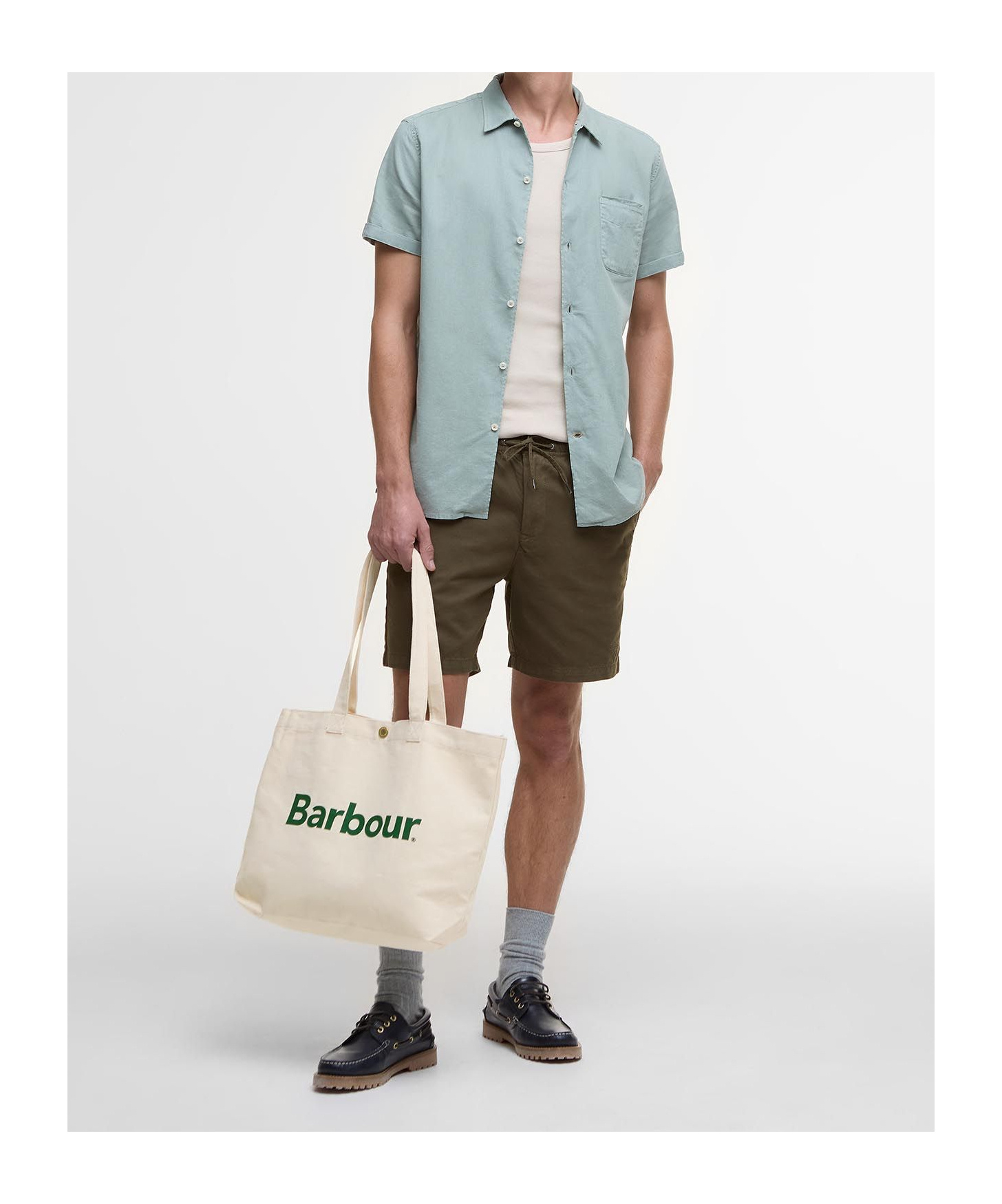 BARBOUR DOUBLE HANDLE TOTE BAG