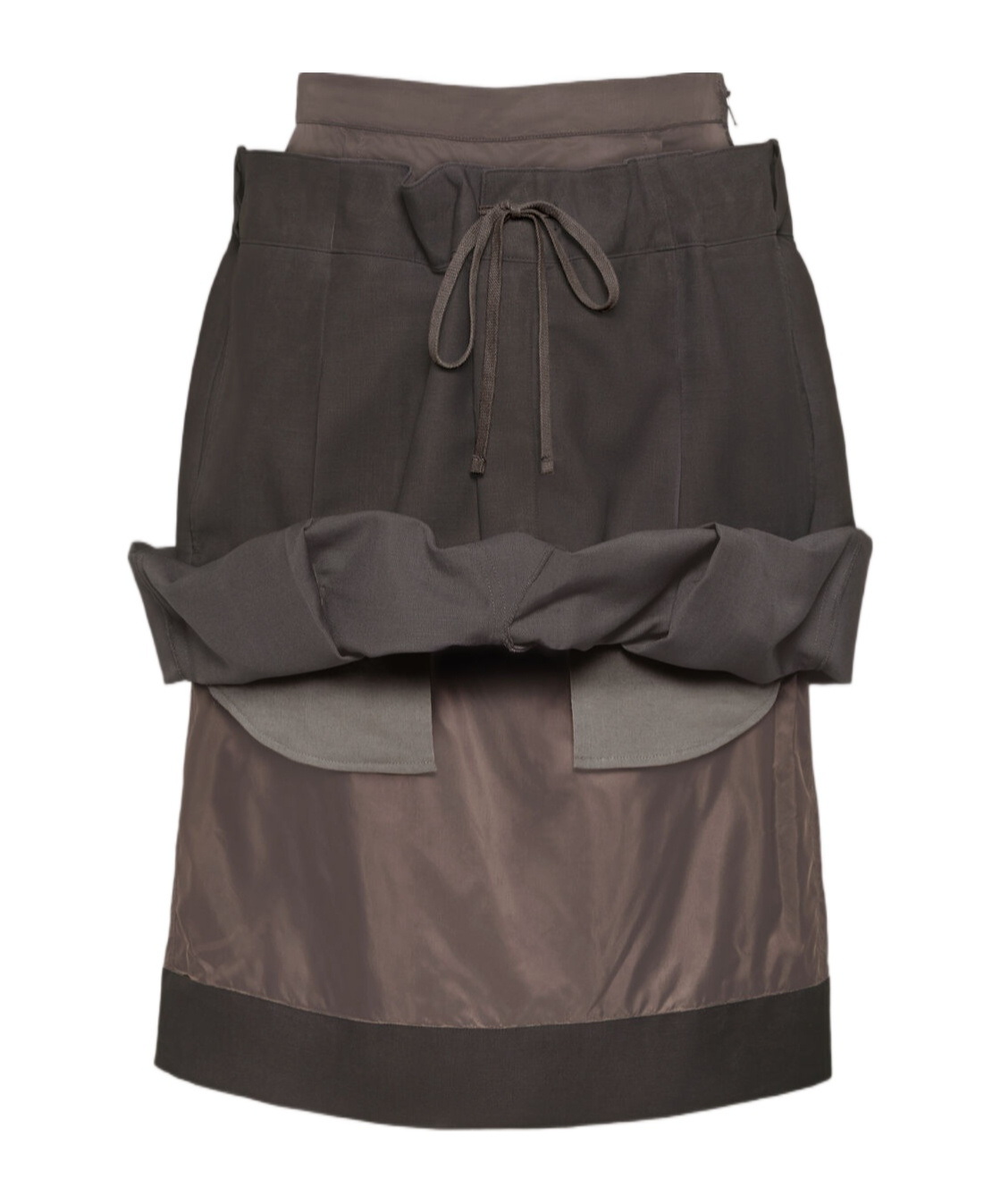 Maison Margiela Layered Skirt In Black