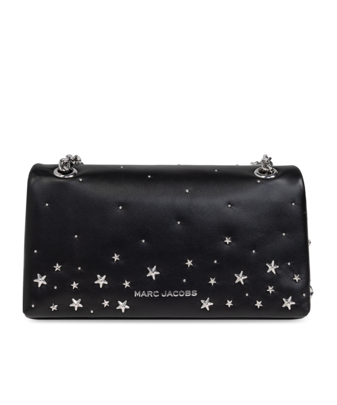 Marc Jacobs The Star Embellished Dual Chain Shoulder Bag In Black