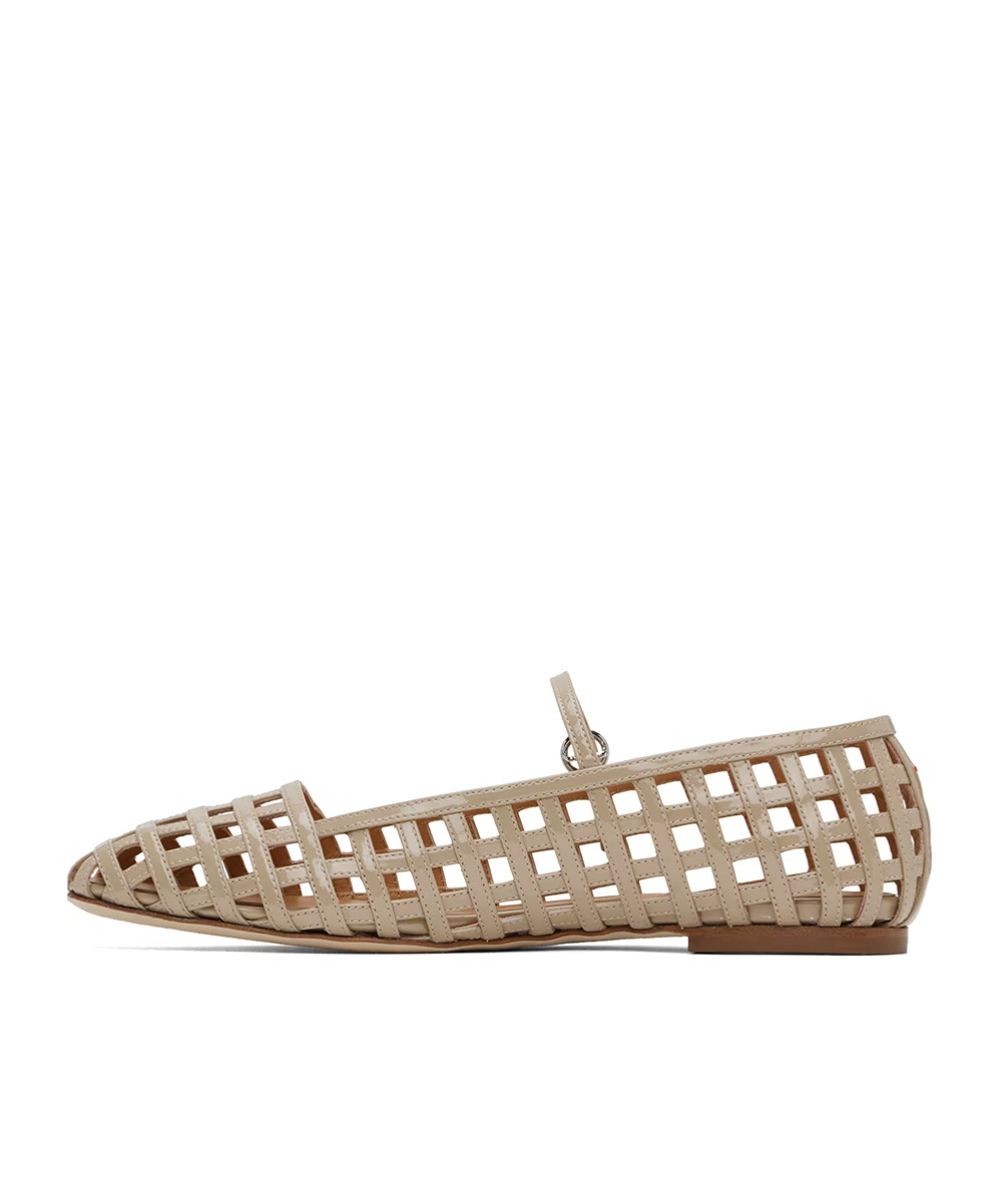 Shop Aeyde Uma Ballerina Flats In Nude