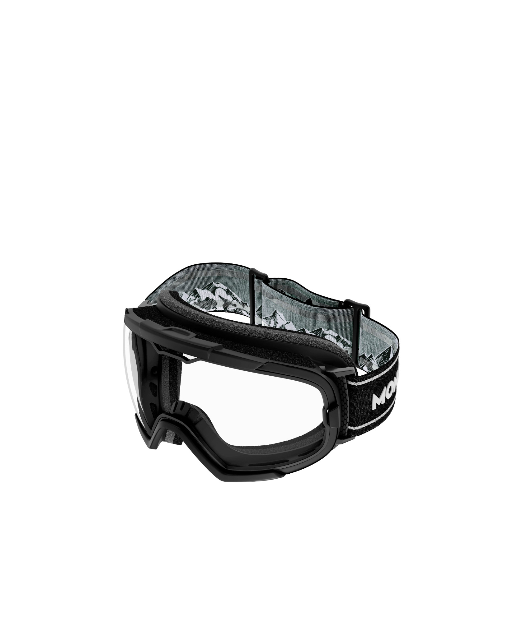 Montblanc Logo-print Ski Goggles In Black
