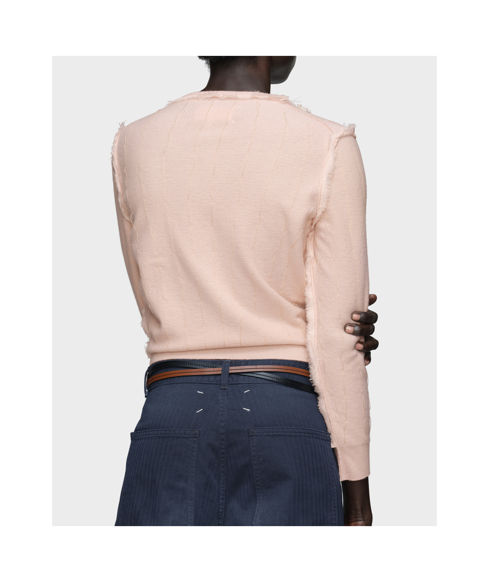 Maison Margiela Knit Cardigan In Pink