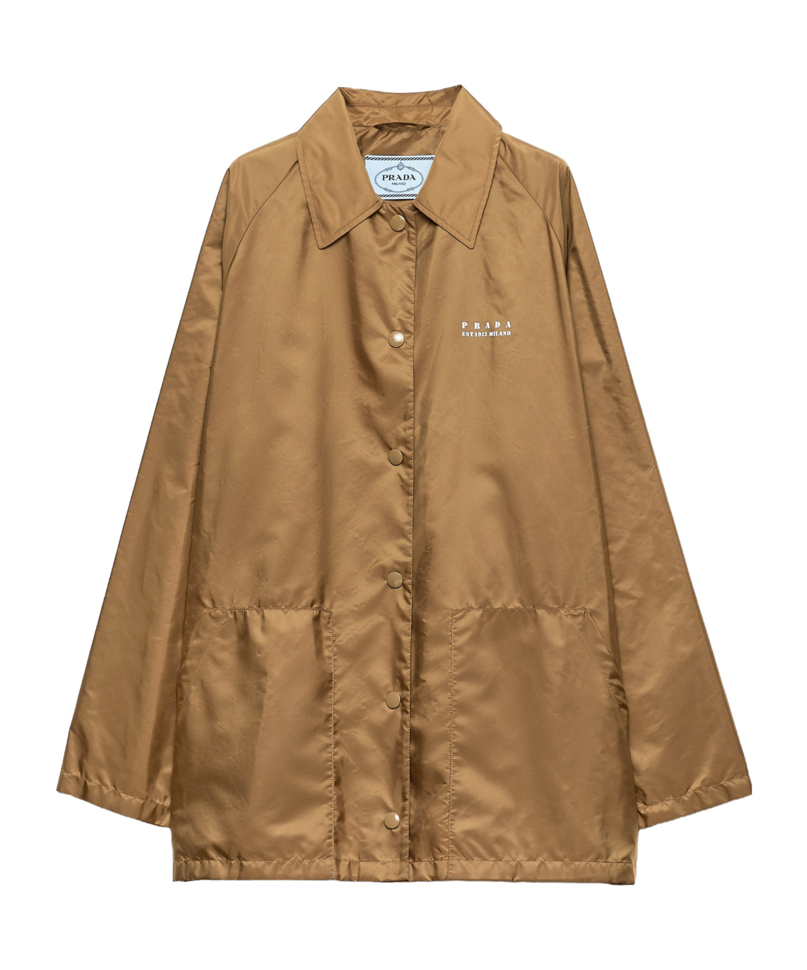 Prada Lightweight Re-nylon Blouson Jacket In Brown