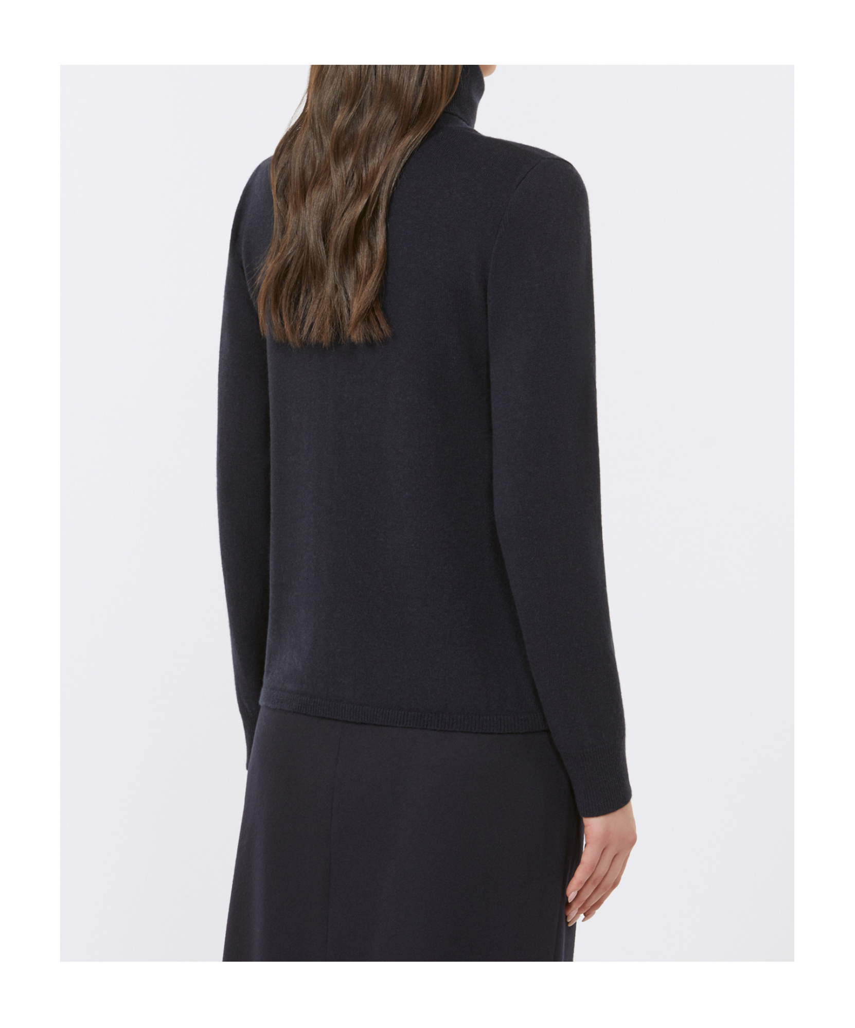 Max Mara Wool And Cashmere High-neck Sweater In Black