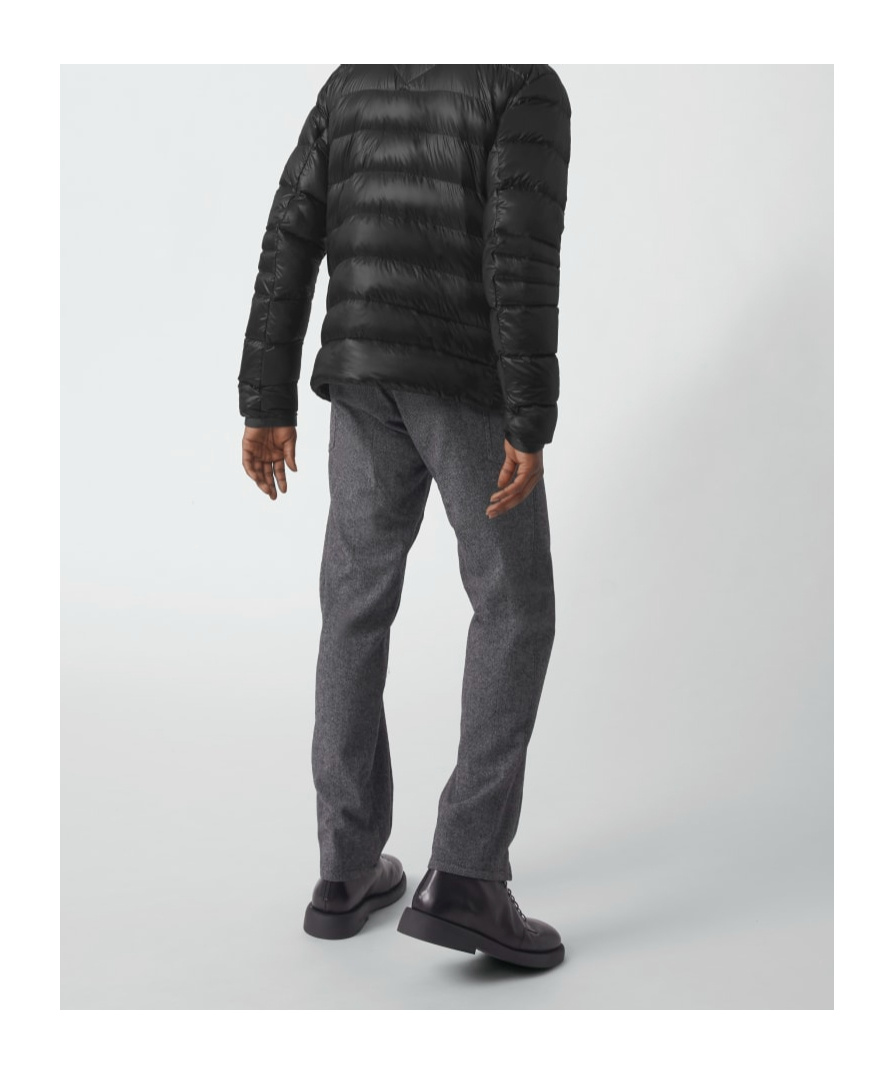 Canada Goose Logo-patch Puffer Jacket In Black