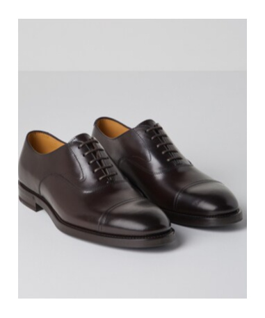 Brunello Cucinelli Classic Oxford Shoes In Black
