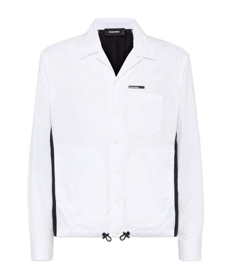 Dsquared2 Drawstring-hem Shirt In White