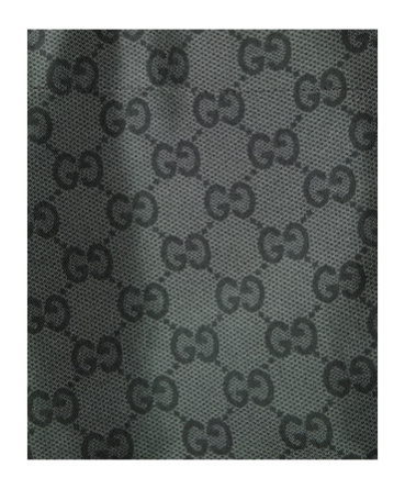 Gucci Black Silk Twill Printed Shorts