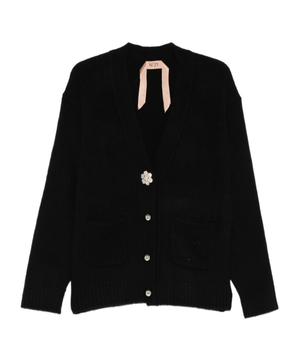 N°21 N21 V-neck Sweater In Black