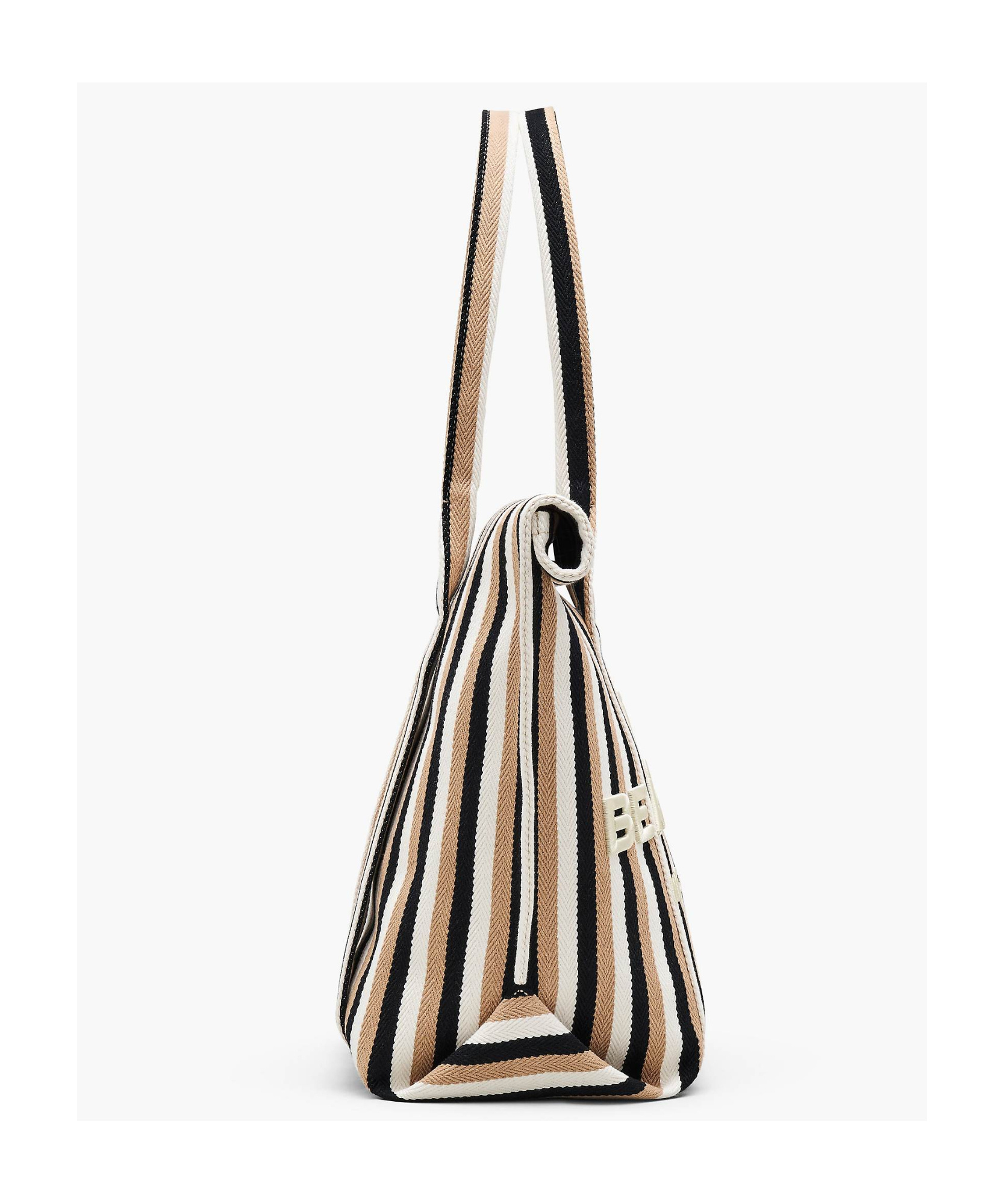 Marc Jacobs Striped Tote Bag In Nude