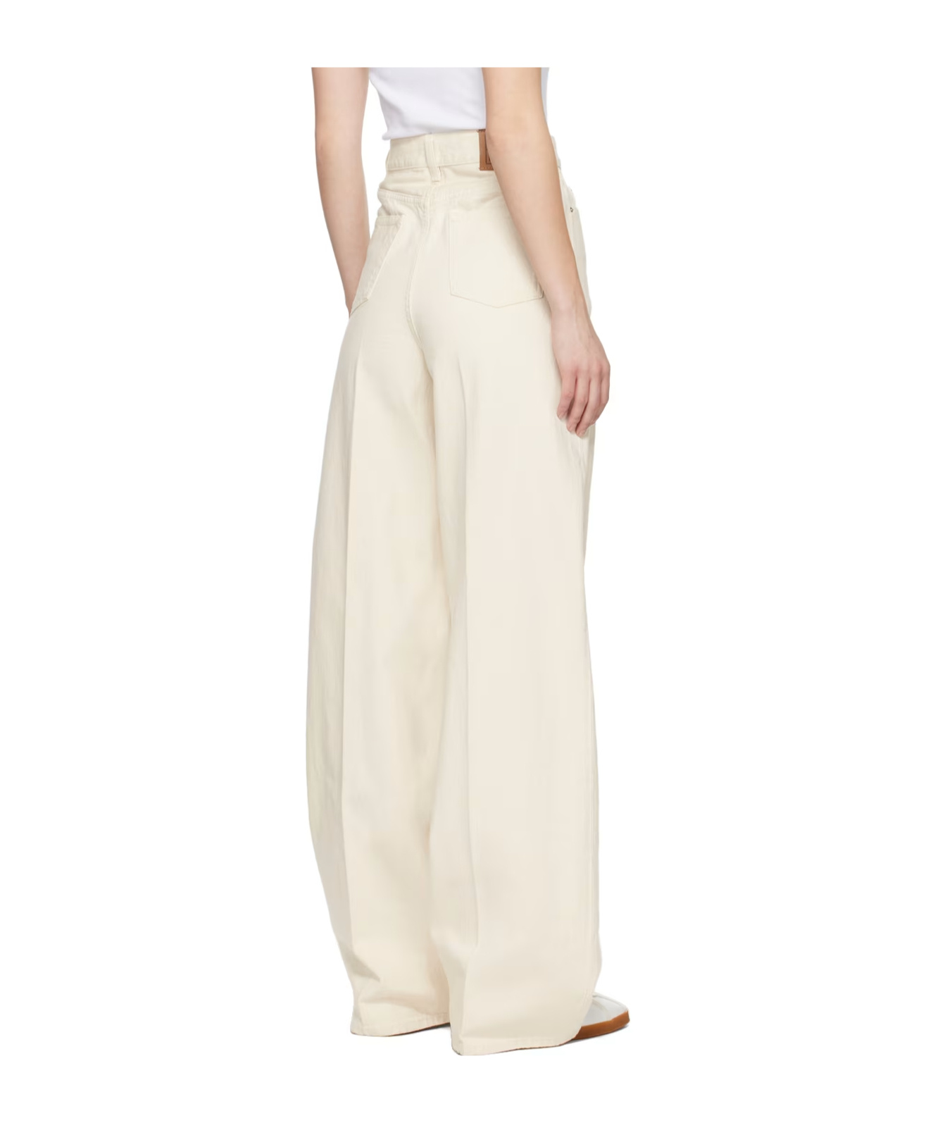 Totême Off-white Wide-leg Jeans In White