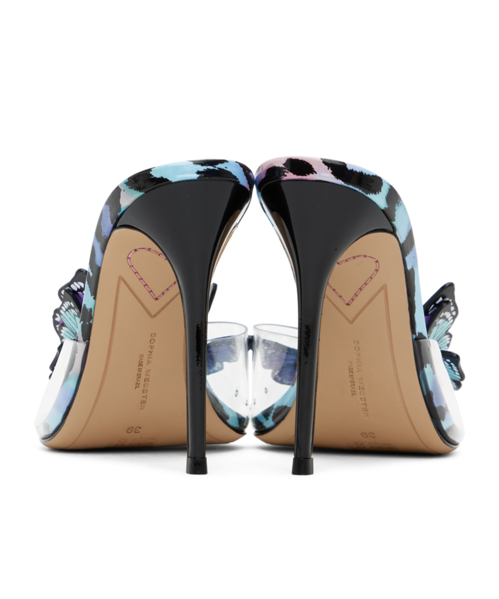 Sophia Webster Vanessa Butterfly Slide Mule Sandals In White