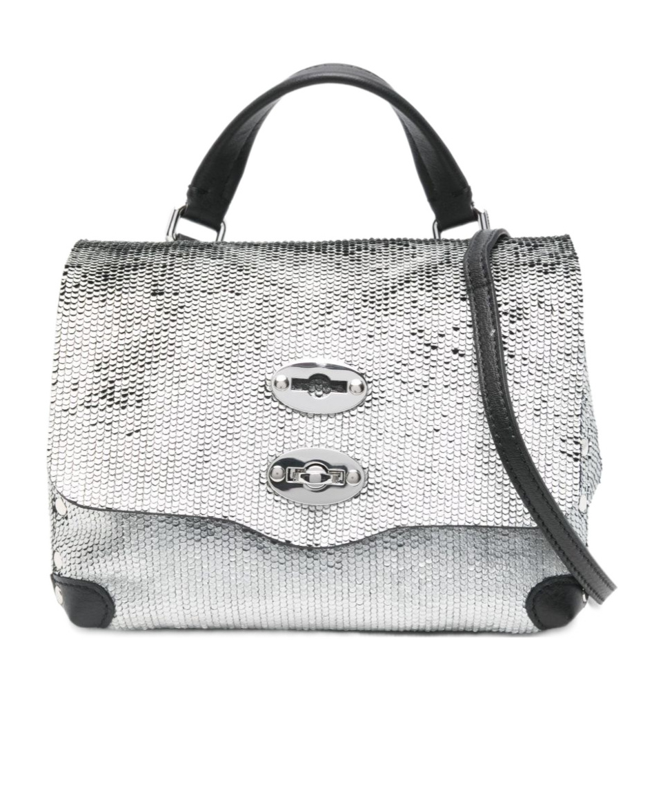 Zanellato Top Handle Shoulder Bag In Silver