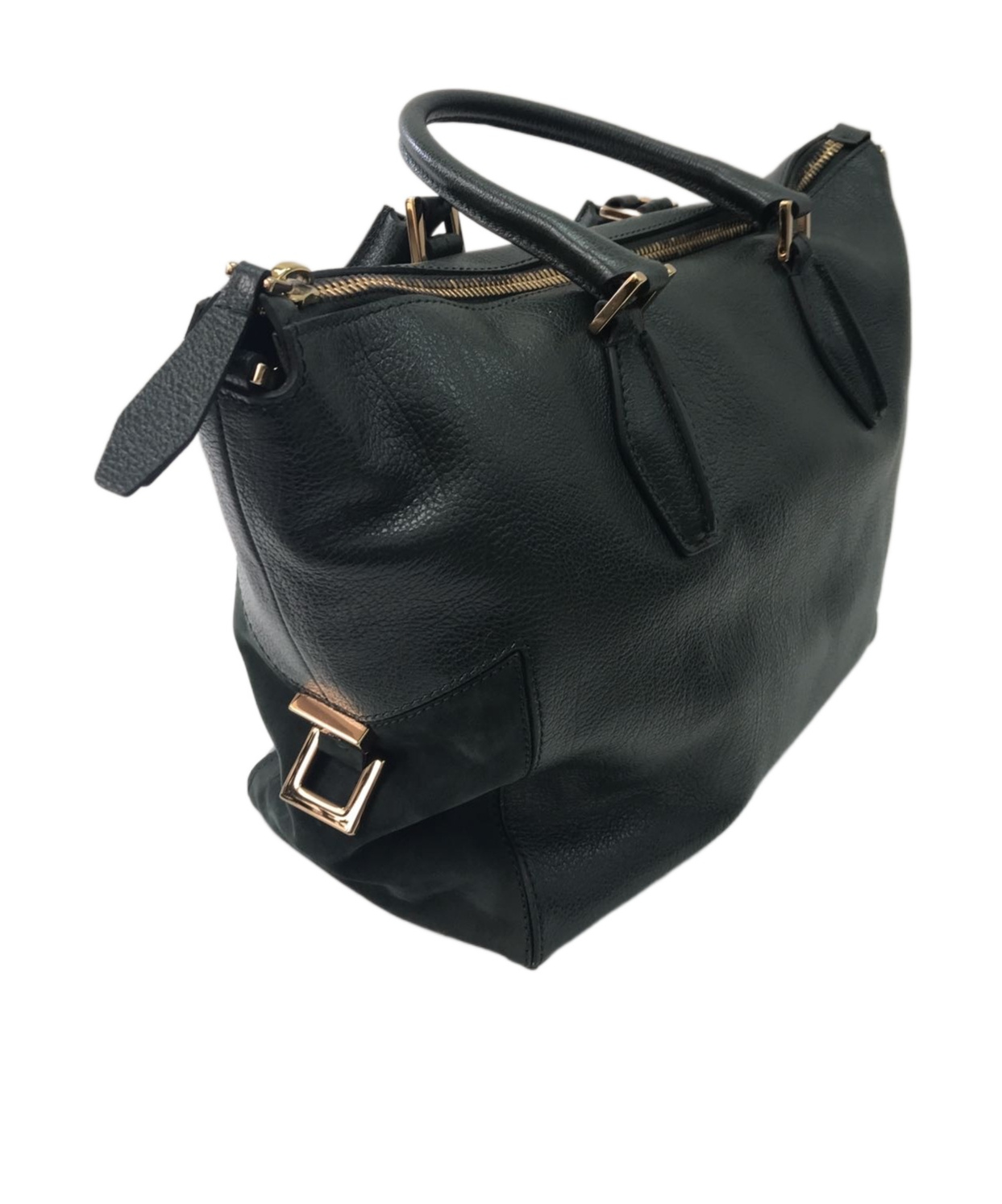 Tod's Zippered Shoulder Bag In Black